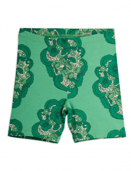 MINI RODINI Biker Shorts Flower - grün